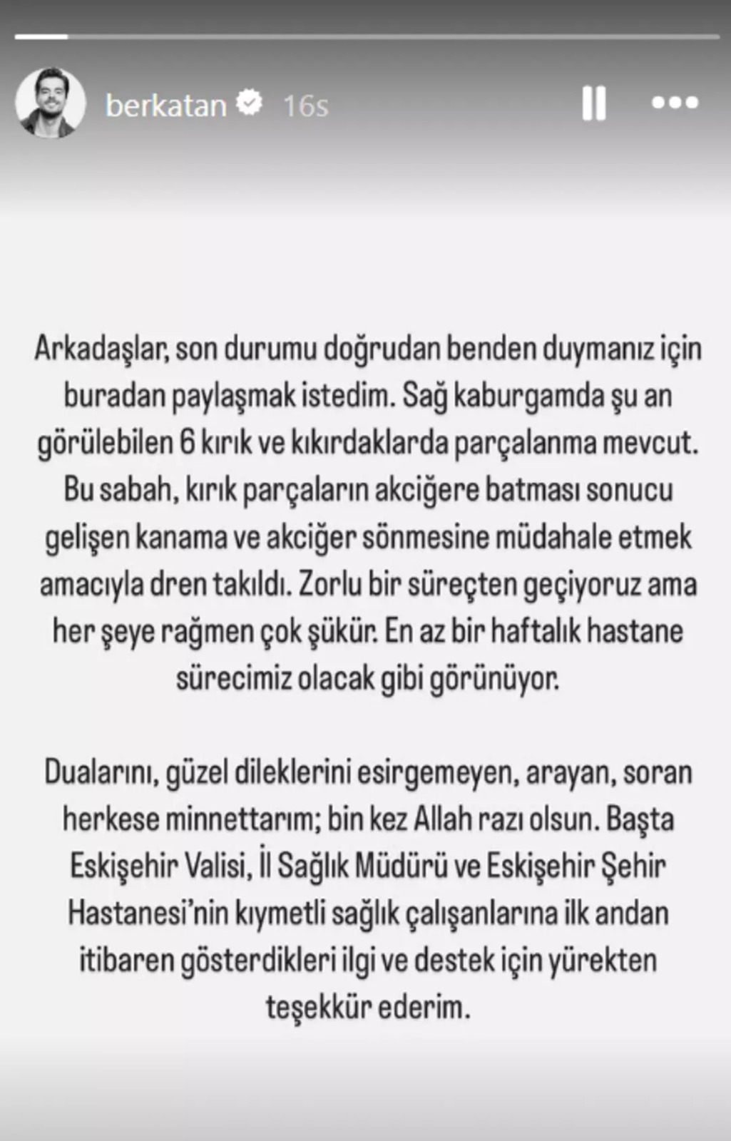 Kaza sonrası zorlu süreç ve ilk açıklamalar