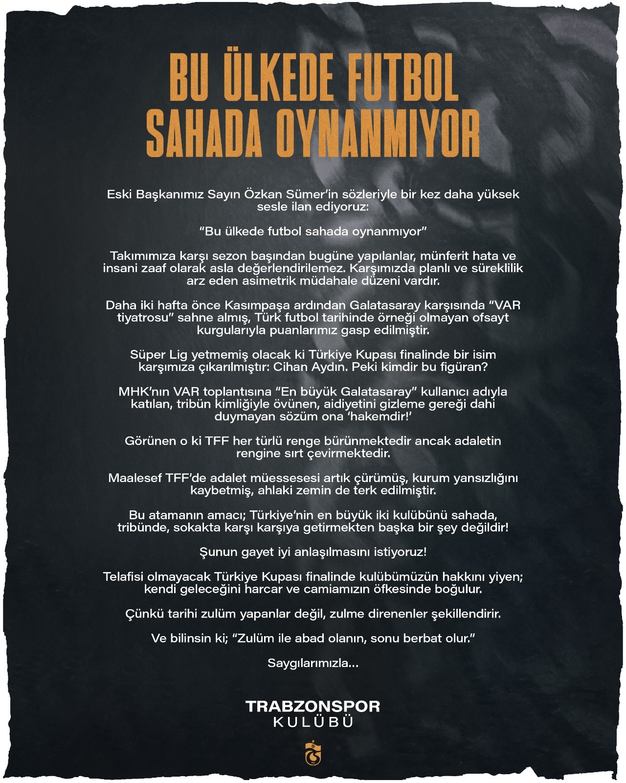 "VAR toplantısına 'En Büyük Galatasaray' Nickname'iyle katılan hakem atandı!"