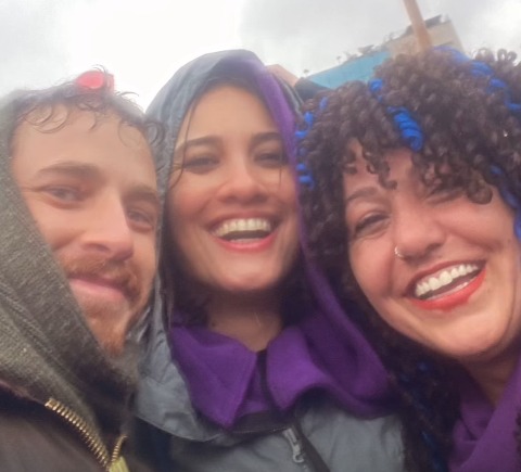 Gözaltından çıkan oyuncu da alandaydı