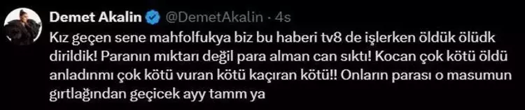 Demet Akalın Tepki