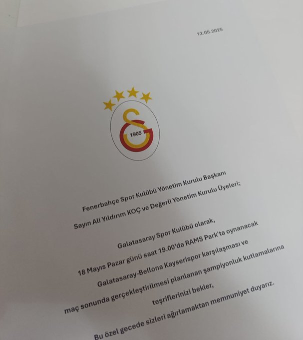 Galatasaray davet
