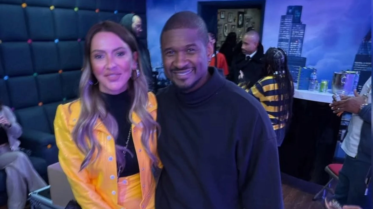 Usher ile samimi pozlar