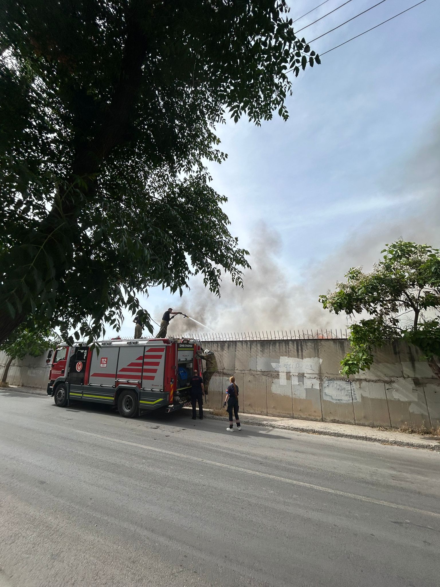 İtfaiye 15-20 dakika içinde geldi