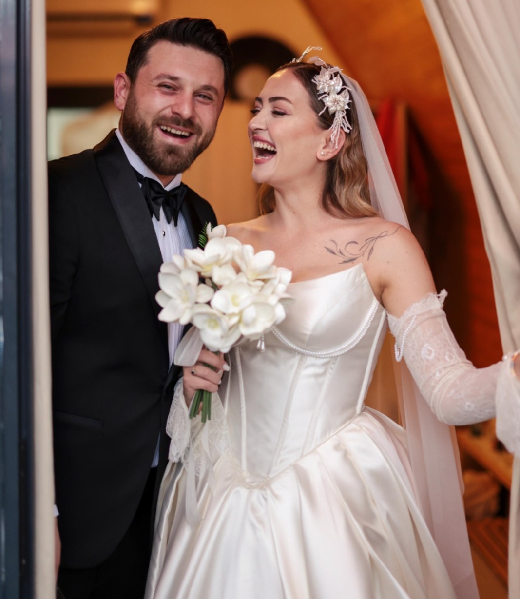 Samimi bir nikah töreni yapıldı