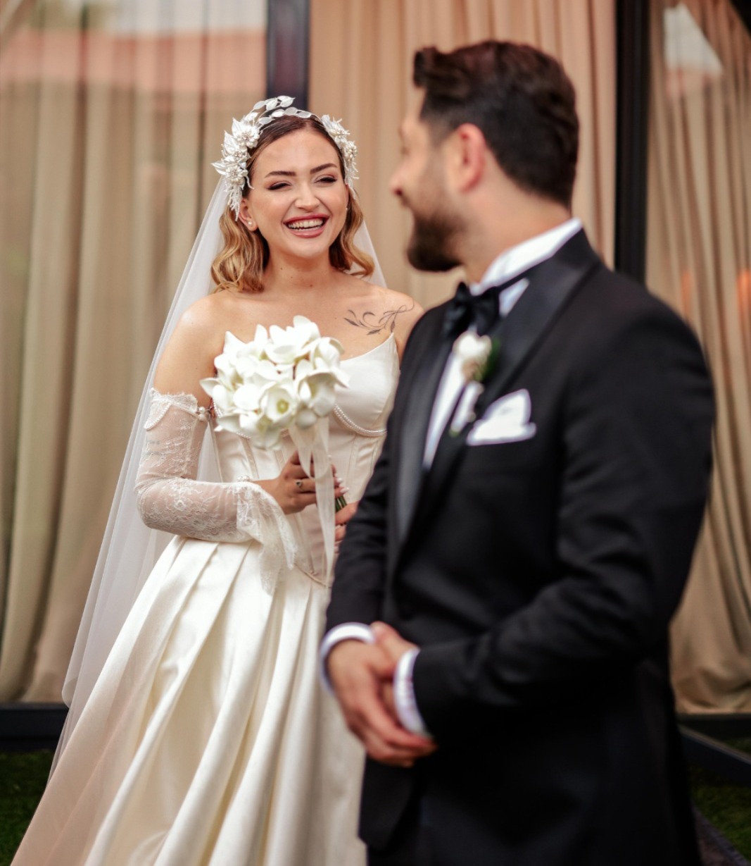 Samimi bir nikah töreni yapıldı