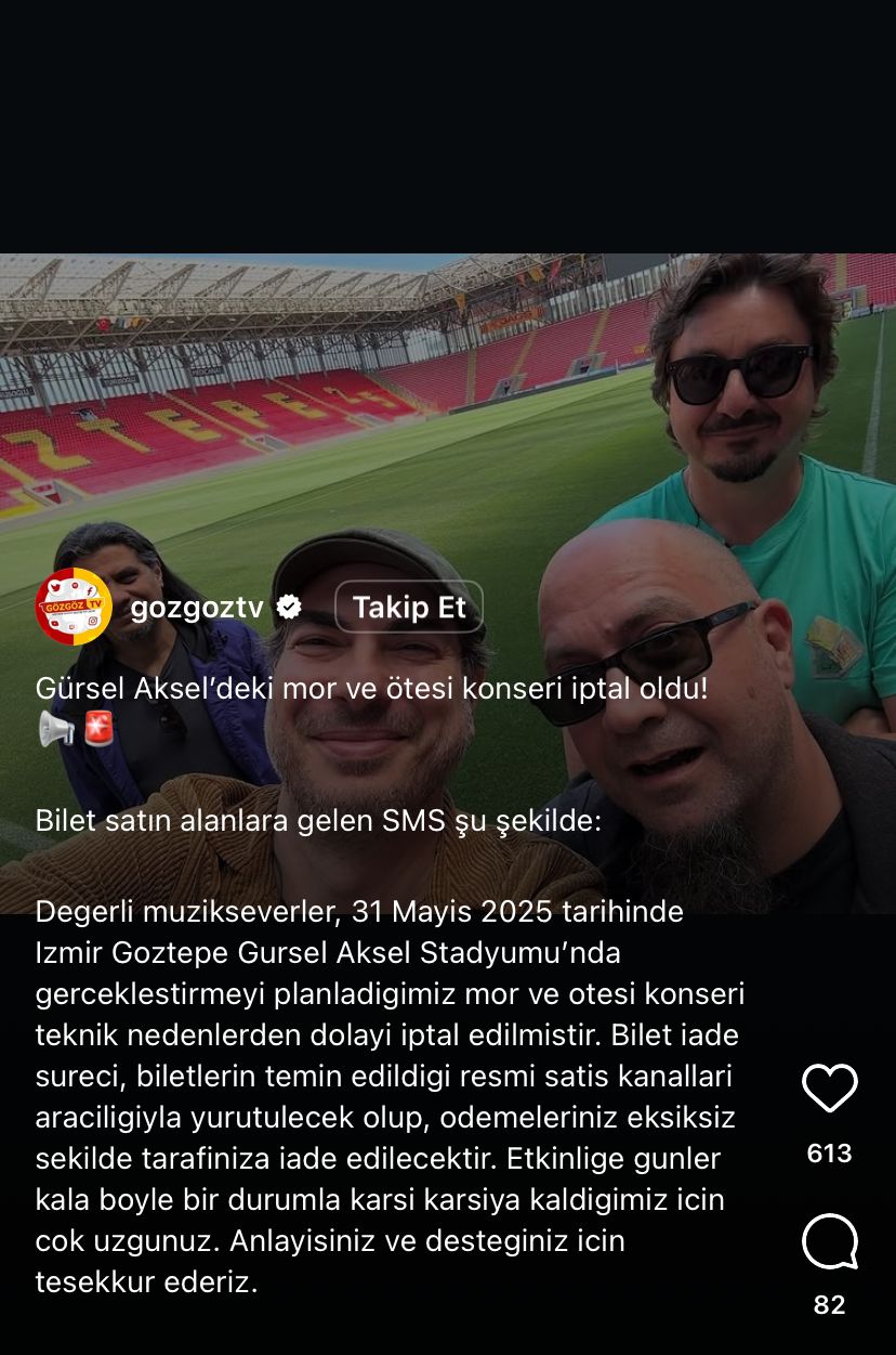 Bilet iadesi yapılacak