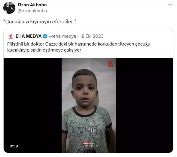 Ozan Akbaba'nın eski paylaşımı gündemde