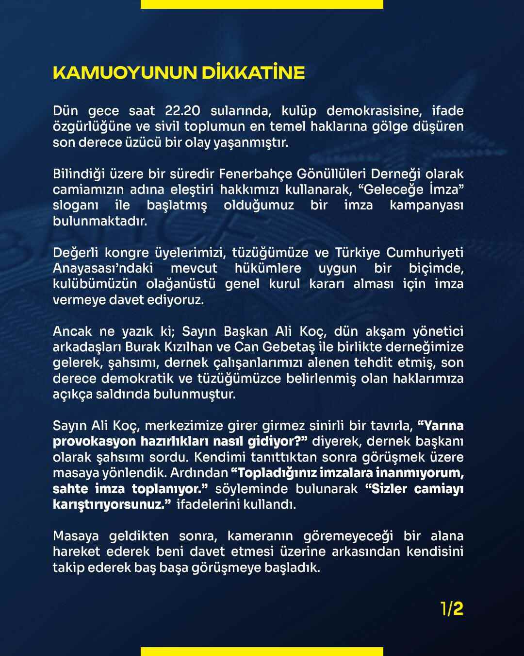 Emrah Tünay açıklama