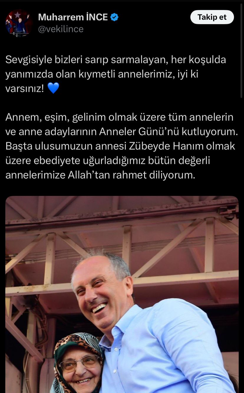 “Kıymetli annelerimiz, iyi ki varsınız”