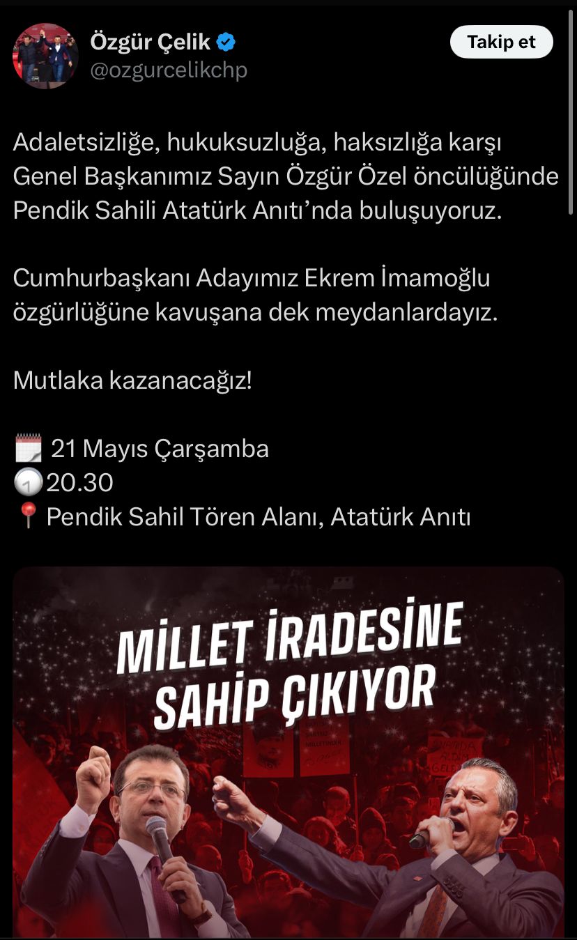 “Haksızlığa karşı buluşuyoruz”