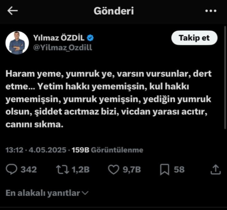 “Şiddet acıtmaz bizi, vicdan yarası acıtır”
