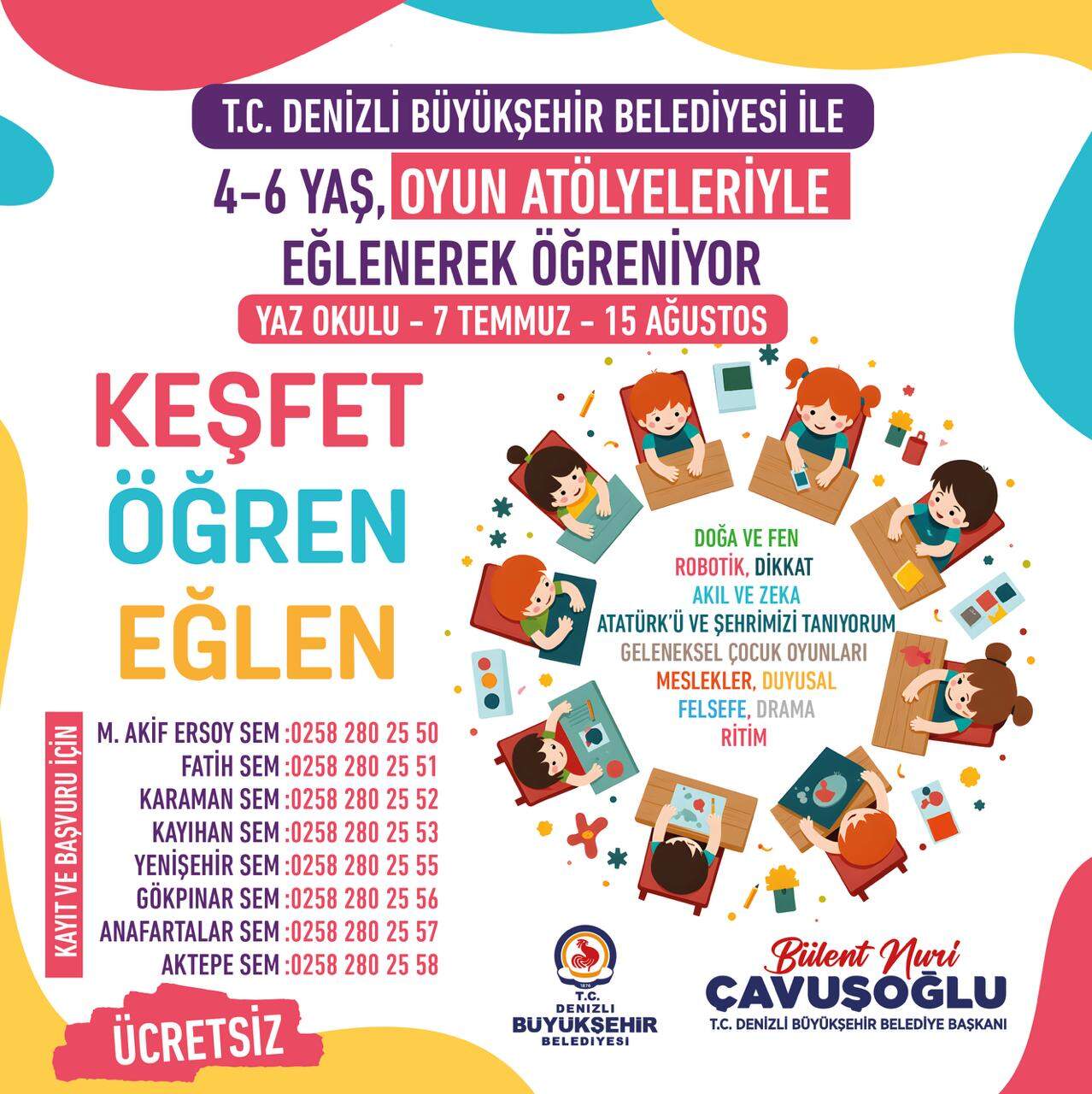 Denizli Büyükşehir Belediyesi Sosyal Etkinlik Merkezleri