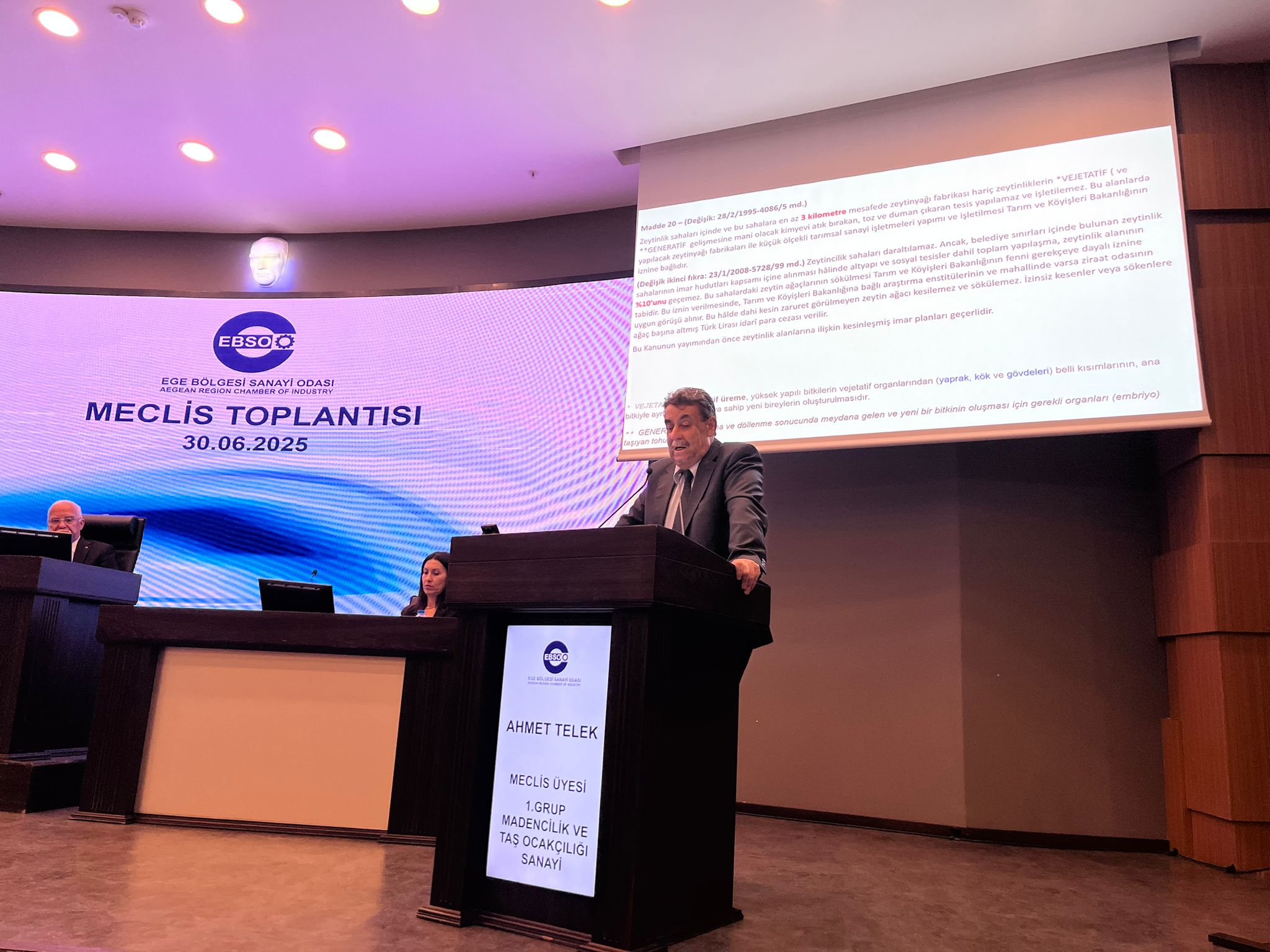 Ebso Mecli̇s Üyesi̇ Ahmet Telek