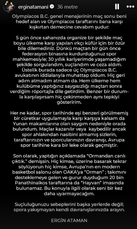 "OAKA 'Orman', taraftarım 'Hayvan' değil!"
