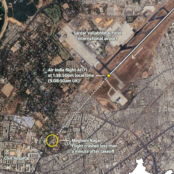 242 kişinin bulunduğu uçak havalandıktan bir dakika sonra düşmüştü