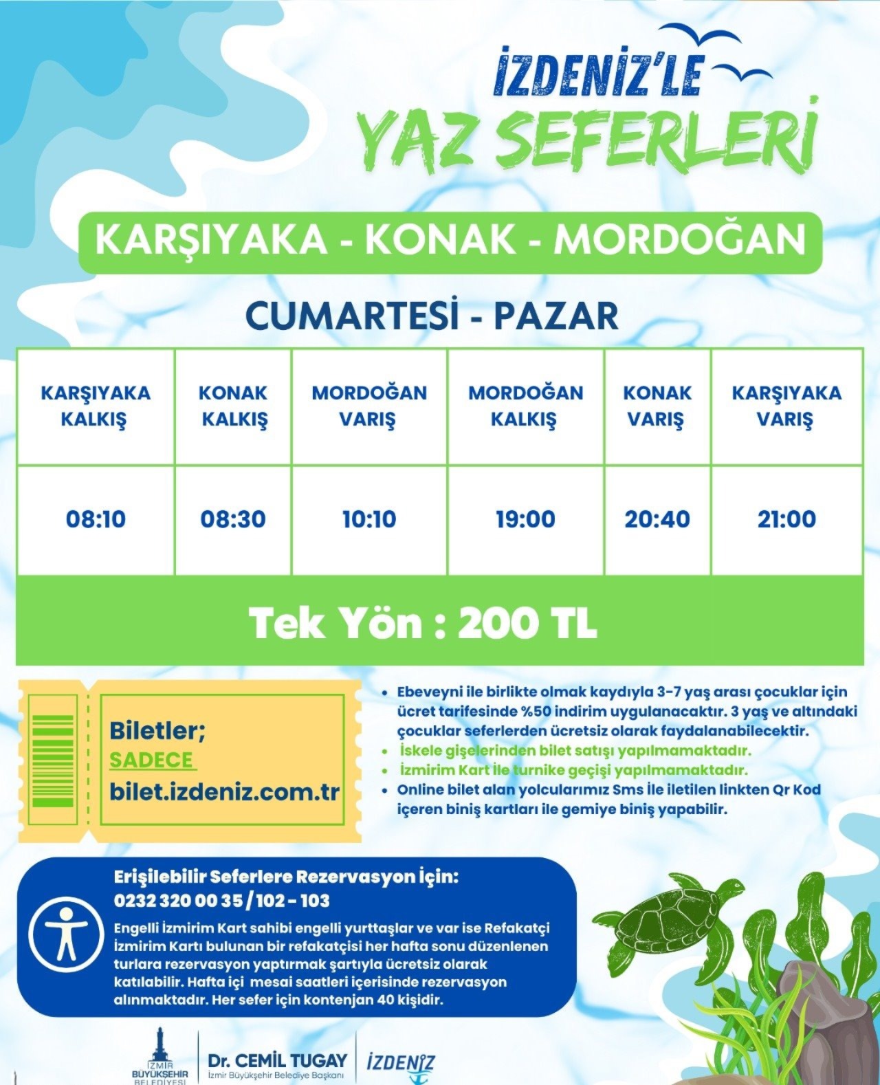 Sefer saatleri ve ücret bilgileri nasıl?