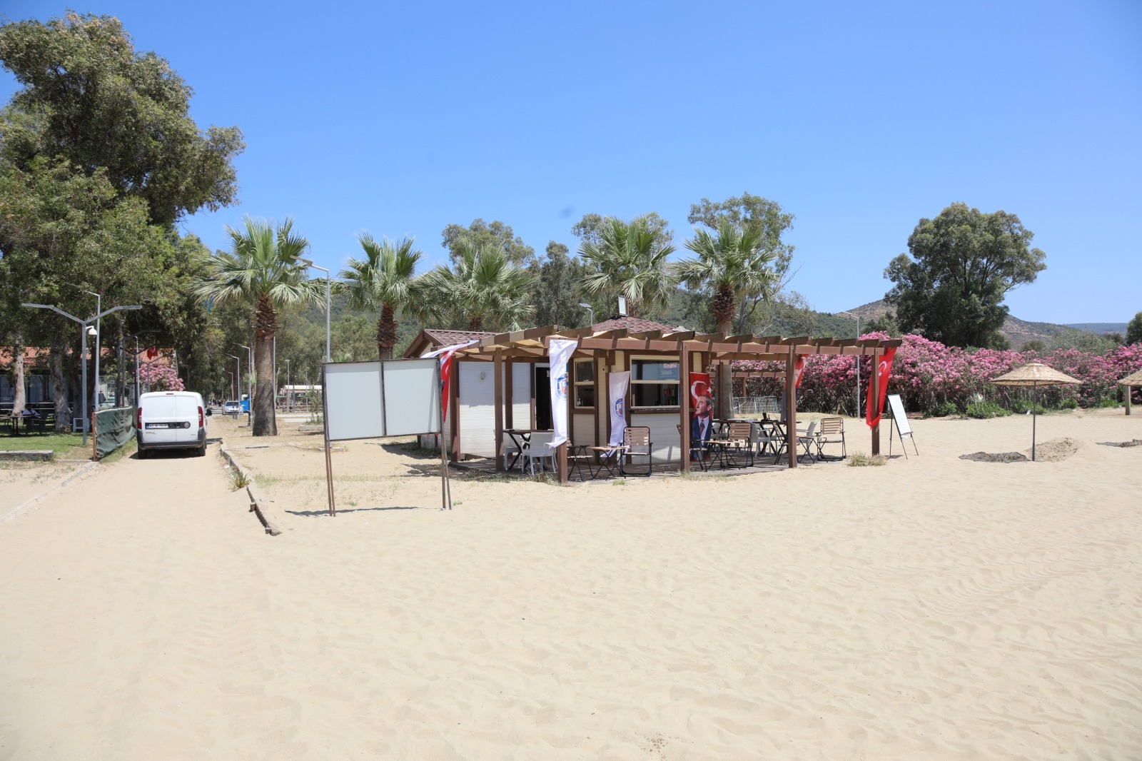 Sahilde konfor ve kolaylık bir arada