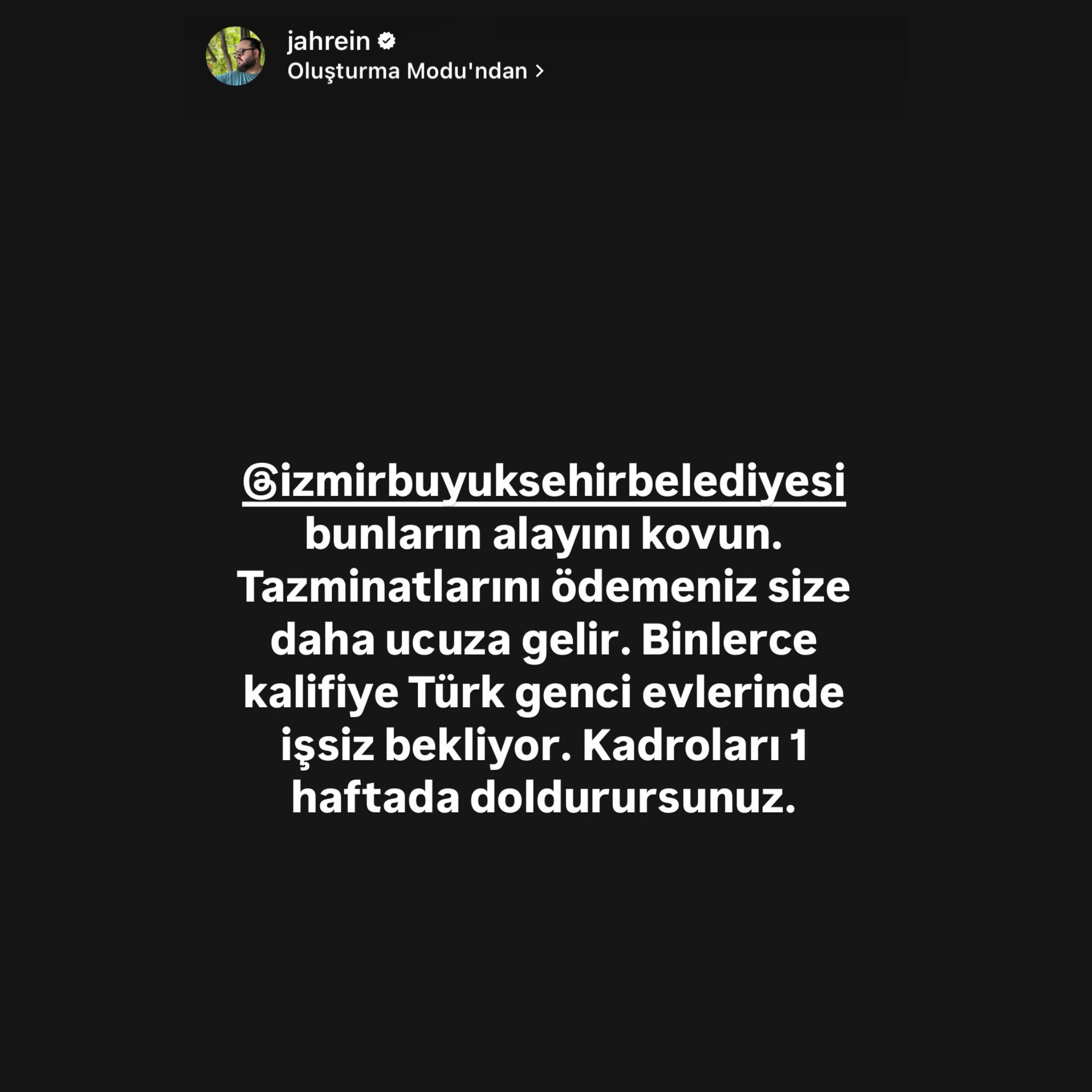 Jahrein Izmir Grev Paylaşım