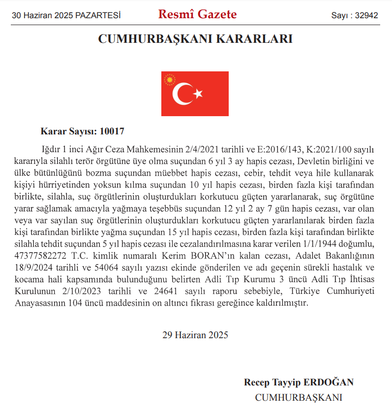 Kerim Boran Ceza