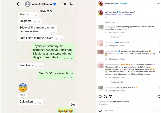 Minguzzi'nin Teyzesinin Paylaşımı