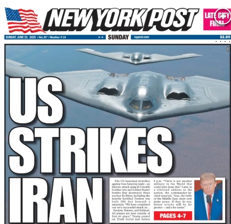 ABD uçakları İran'ı vurdu