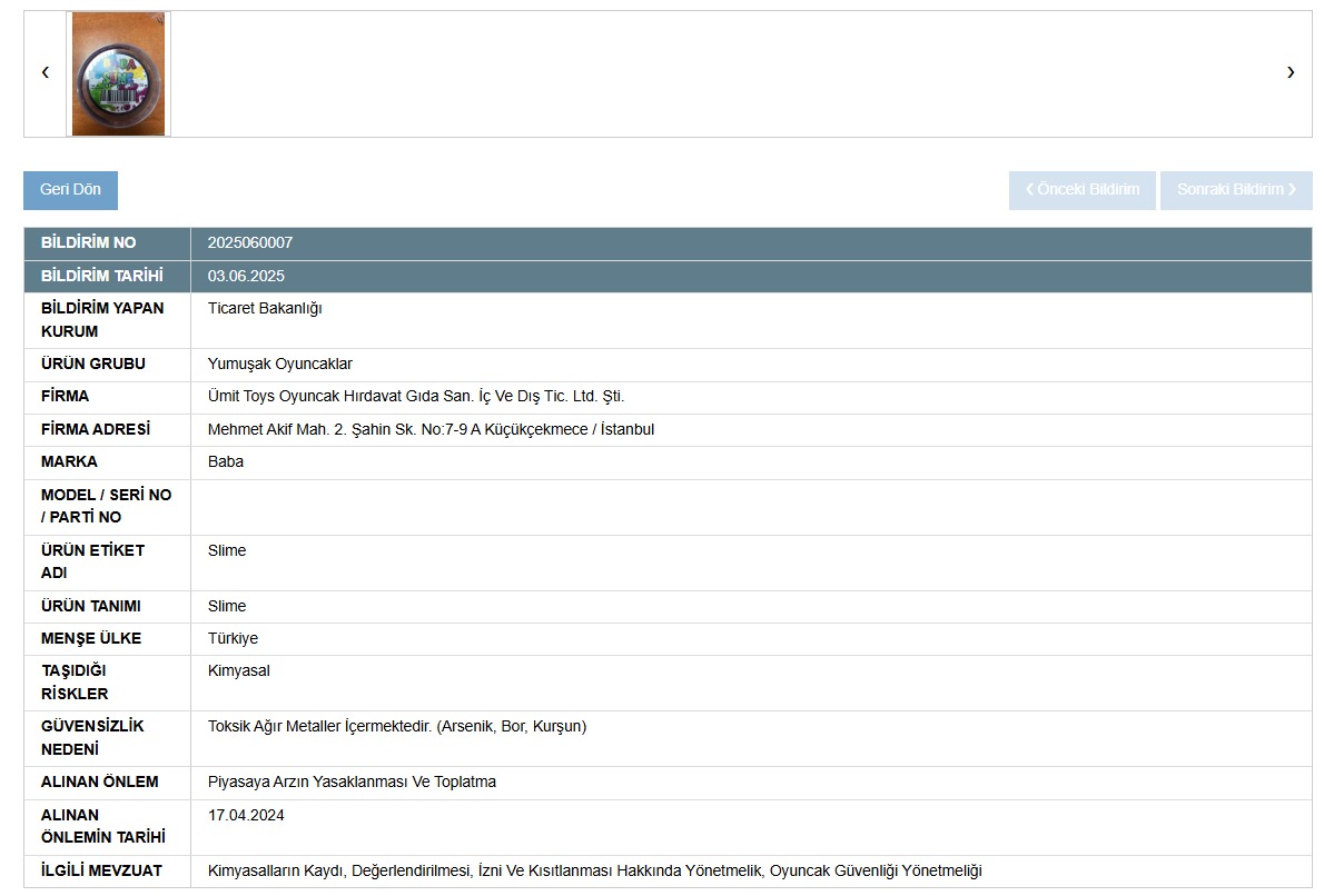 Zararlı kimyasallar ve güvenli ürün takibi çağrısı