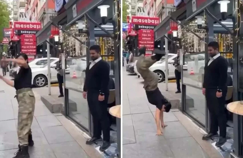 İskenderci tanıtımı için taklalar attı