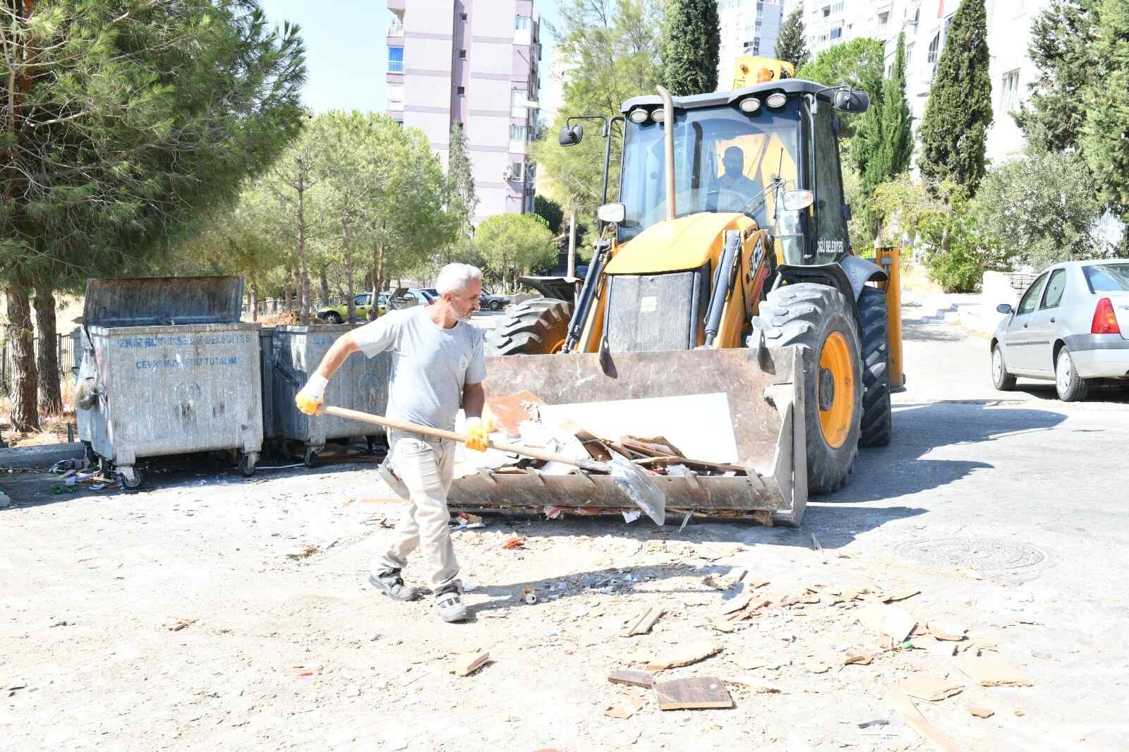 İzmir Çiğli’de moloz seferberliği: 26 mahallede temizlik atağı