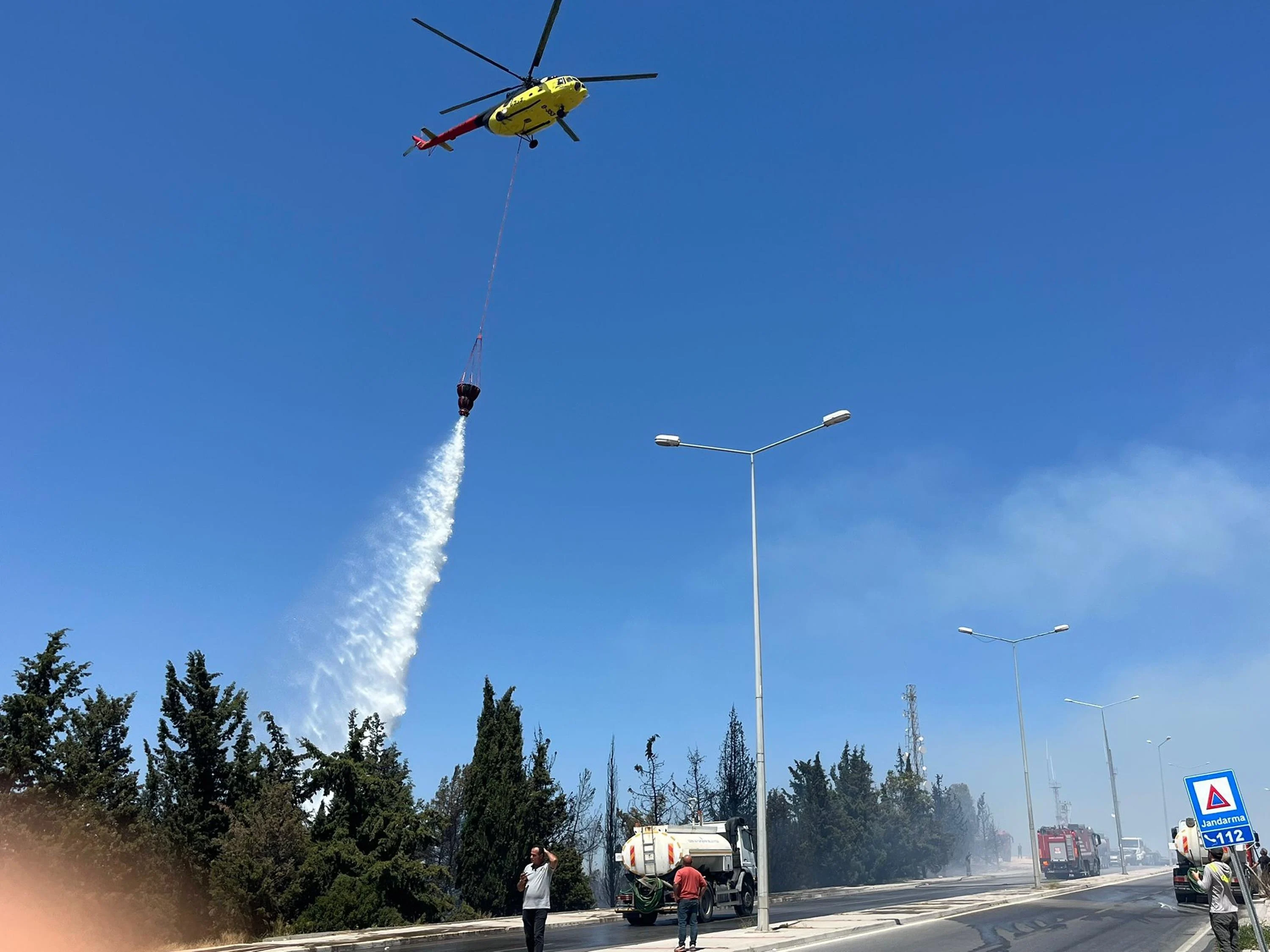 Yangın Bornova'da çıkmış