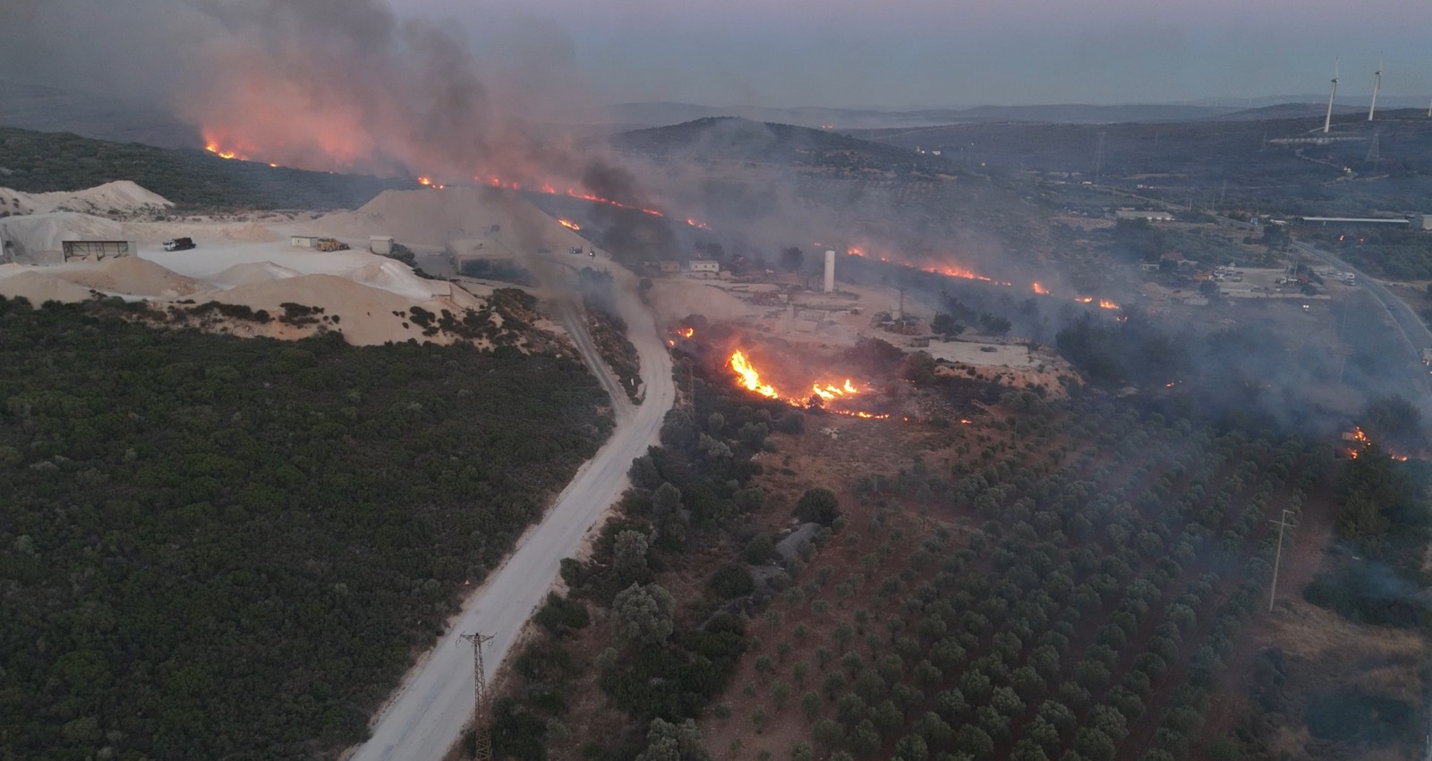 Drone görüntüleri hasarın boyutunu gösterdi