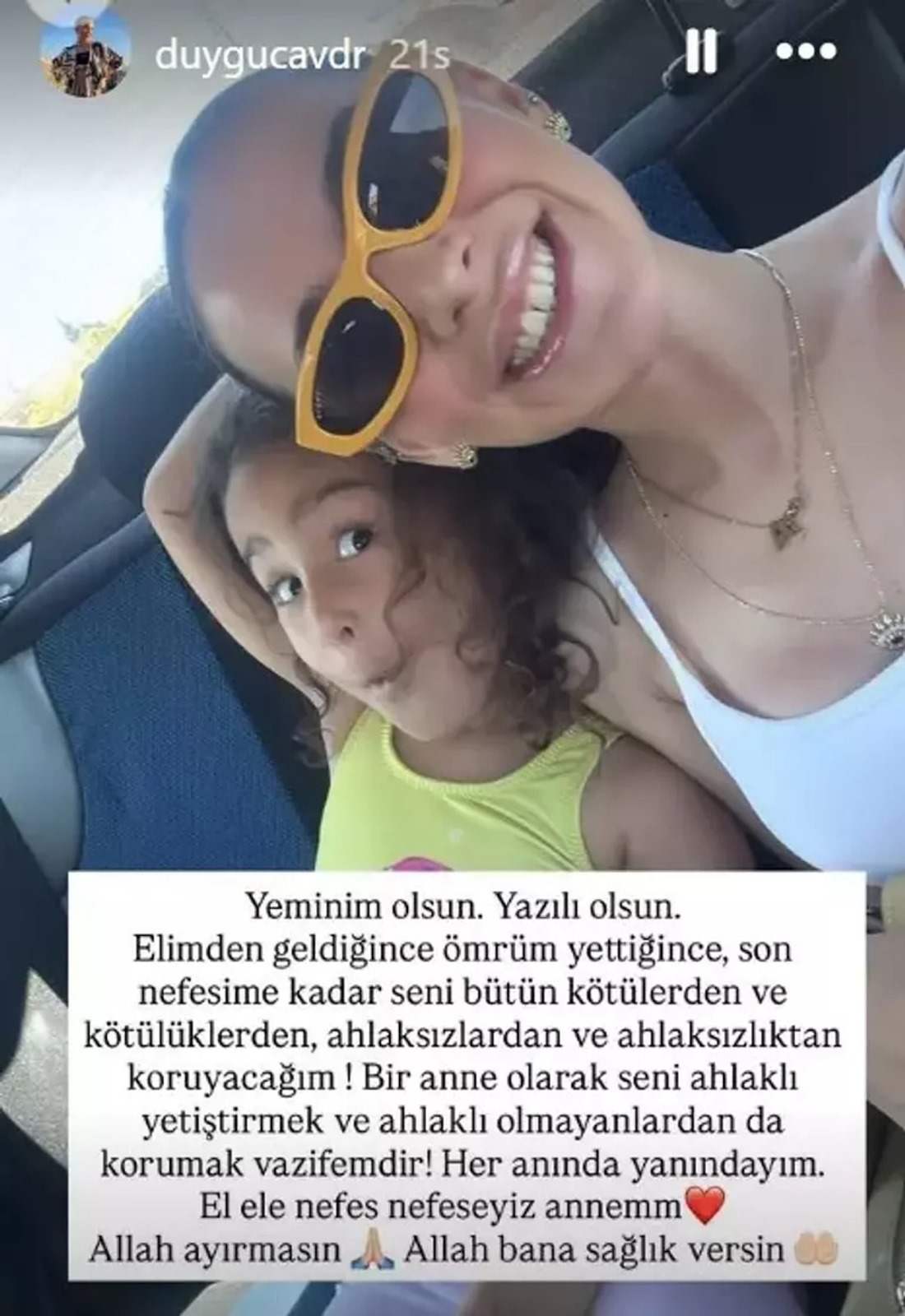 ‘Kızımın yanındayım’