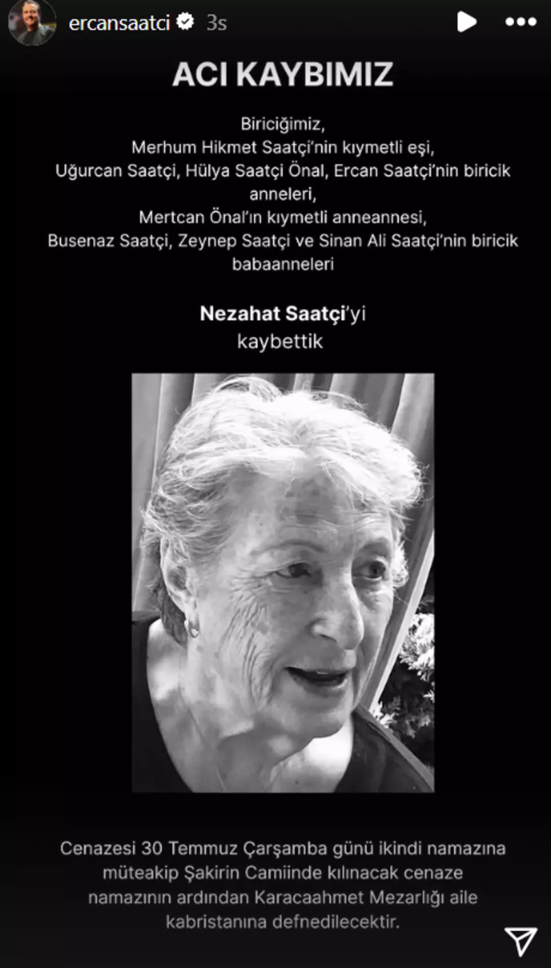 “Canım annem…” 