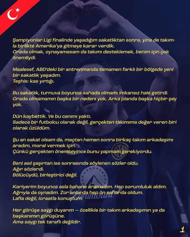 Hakan Çalhanoğlu Paylaşım