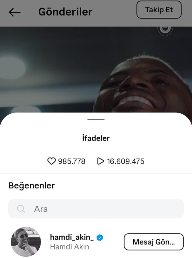 Hamdi Akın'dan Osimhen Beğenisi