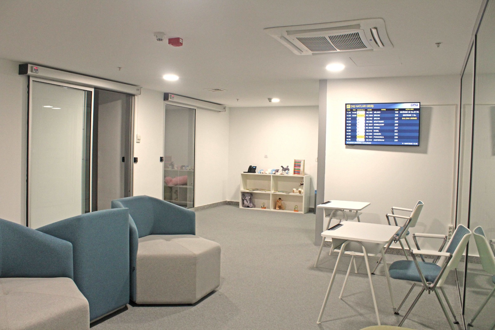 Yeni alan en fazla altı yolcuya hizmet verebilecek şekilde hazırlandı