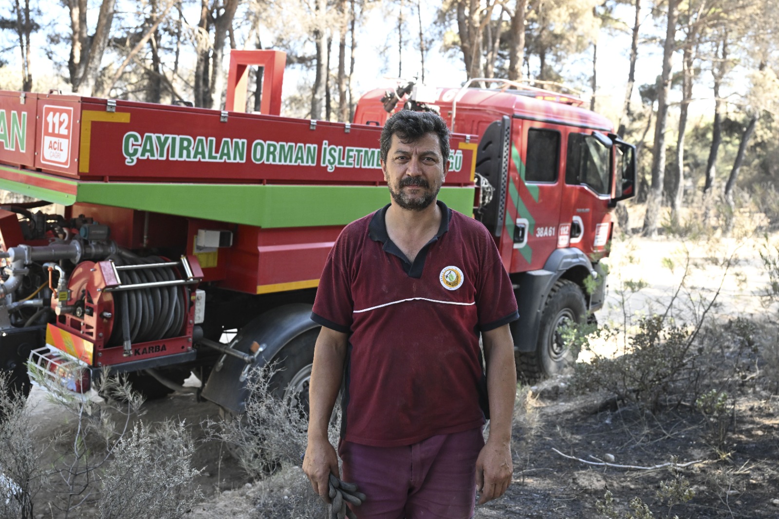 "Söndürdükten sonra tekrar başlamasın diye başında nöbet tutuyoruz"