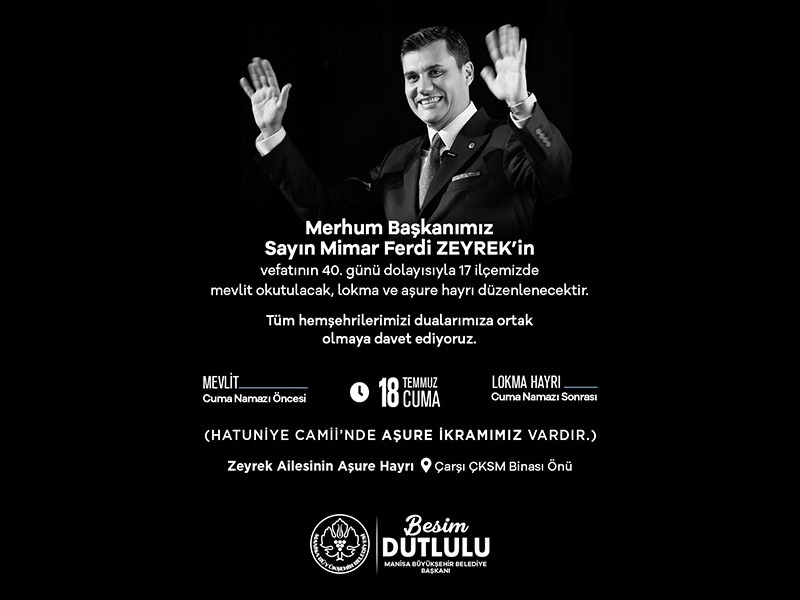 Zeyrek ailesi de hayır düzenleyecek