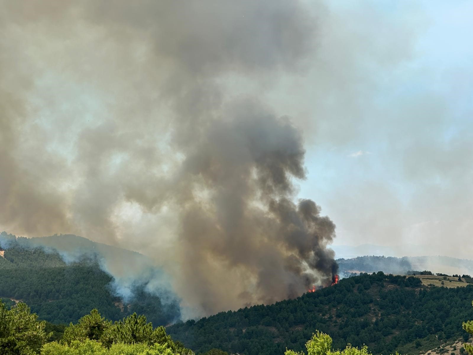 Yangının büyümesi ve ekiplerin seferberliği