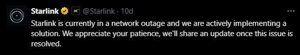 Starlink'ten açıklama