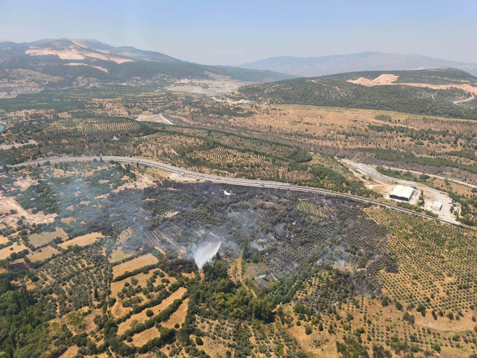 Yangının başlangıcı ve ilk müdahale