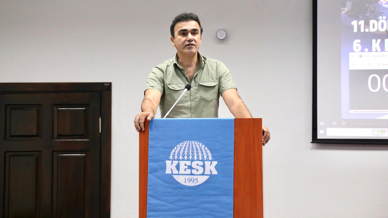 KESK Genel Mali Sekreteri Erdem Karakuş,