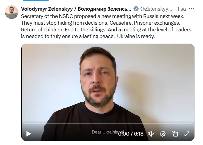 Zelenski'den Moskova'ya çağrı