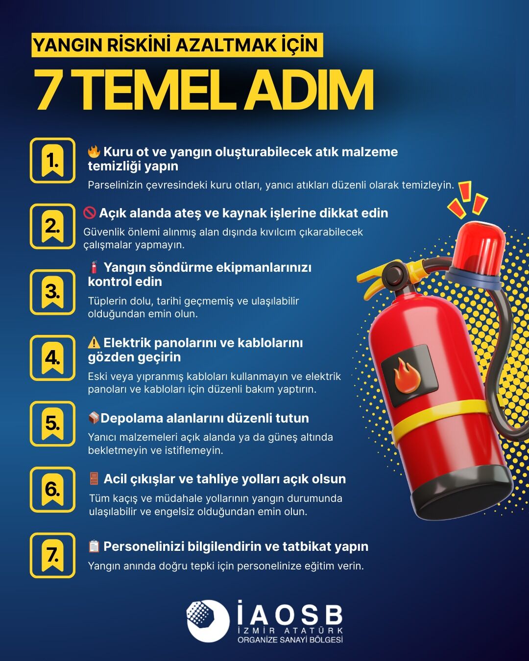 İAOSB'den net çağrı ve ücretsiz destek: Güvenlik için ortak sorumluluk
