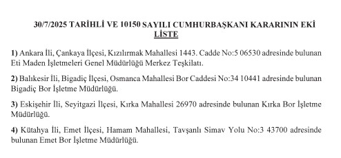 Yasaklama nereleri kapsıyor?