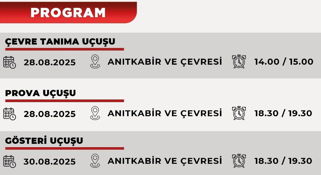 Uçuş programı detayları