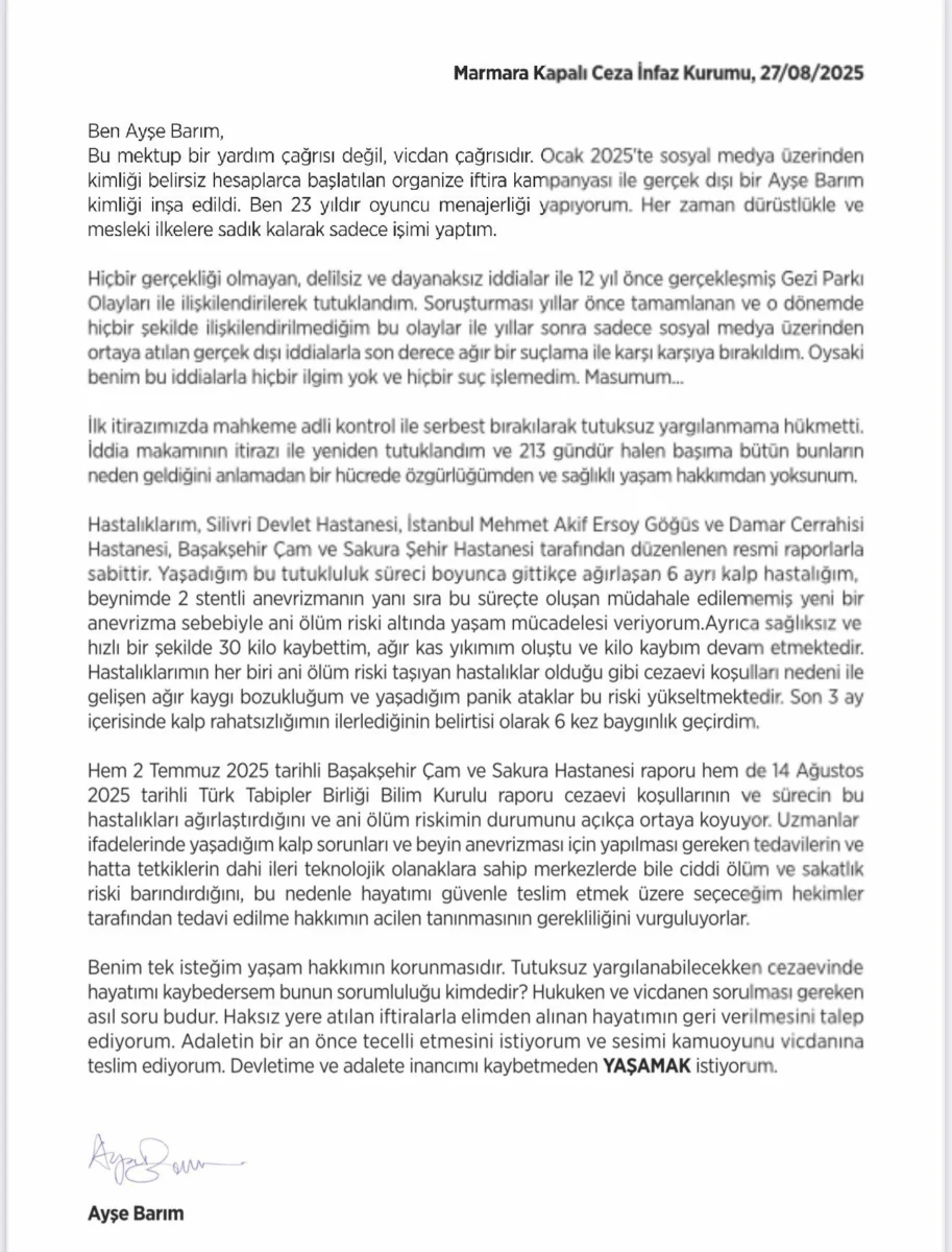 Hastane raporları sağlık sorunlarını doğruluyor