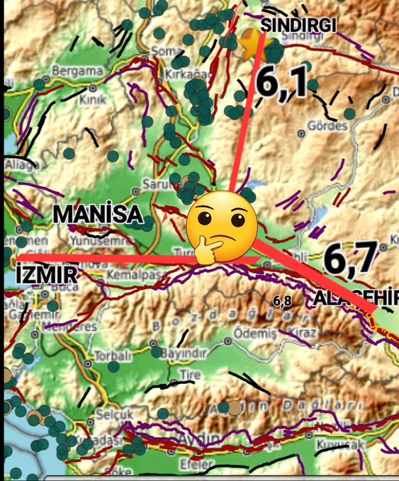 Manisa üç fayın kesişim noktasında bulunuyor