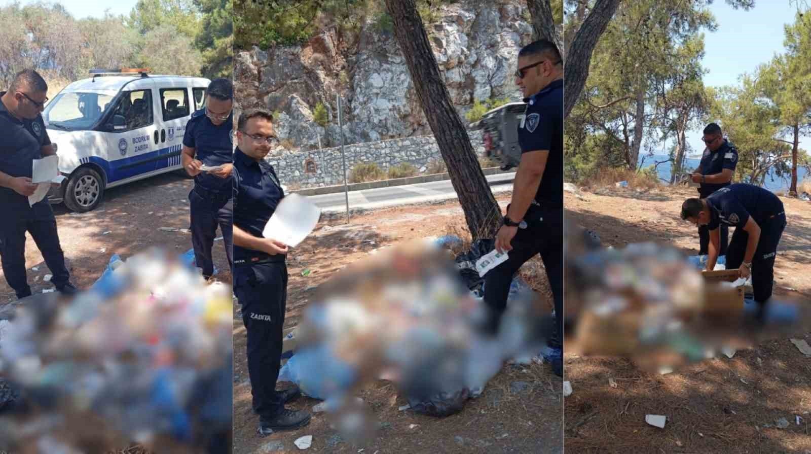 Bodrum’da Zabıta Ekiplerinden Çevreyi Kirletenlere Ceza