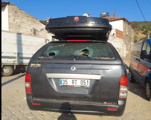Saldırıda Yıldırım'ın aracı büyük hasar gördü