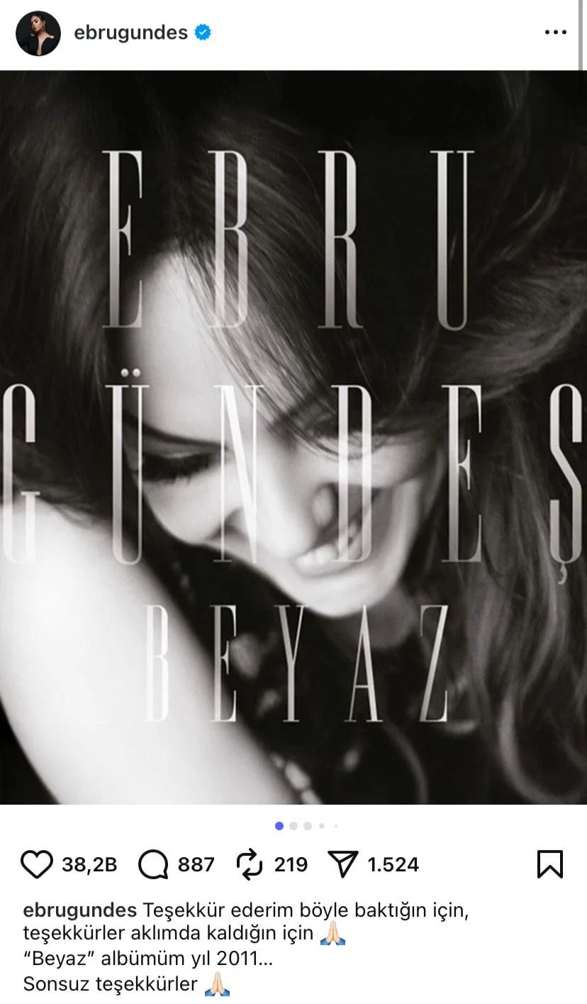 Ebru Gündeş Paylaşım
